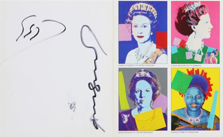 WARHOL Andy Pittsburgh 1928 - New York 1987 Reigning Queens, 1985 biglietto...