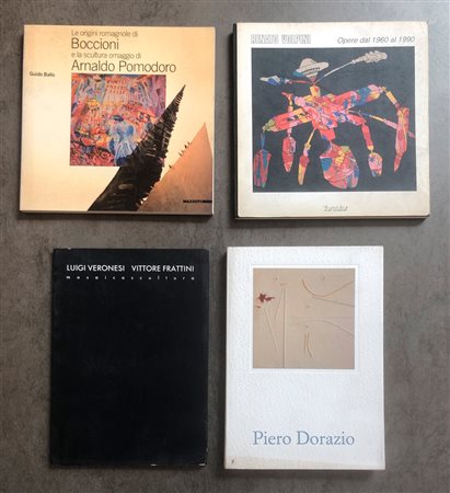 ARTE ITALIANA DEL DOPOGUERRA (DORAZIO, BOCCIONI, VERONESI - FRATTINI, VOLPINI) - Lotto unico di 4 cataloghi