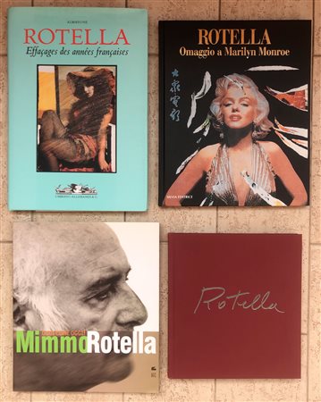 MIMMO ROTELLA - Lotto unico di 4 cataloghi