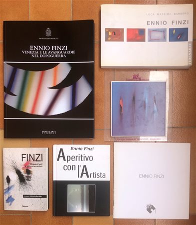 ENNIO FINZI - Lotto unico di 5 cataloghi e una riproduzione