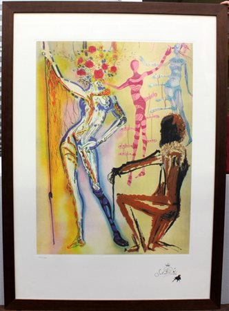 Serigrafia a colori da un soggetto di Salvador Dalì
cm 100x70
numerata in basso