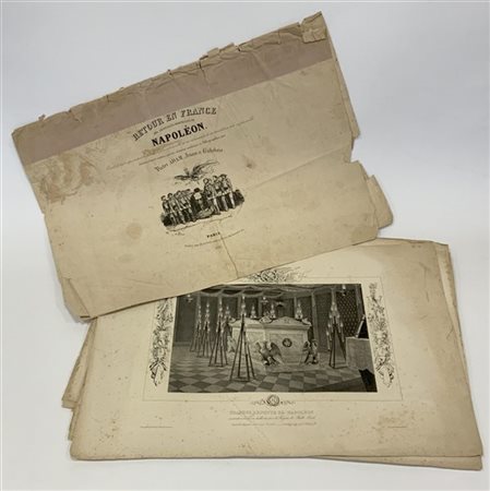 Grande album pubblicato a Parigi nel 1840 con litografie inerenti al ritorno de