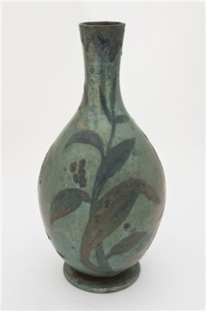 Pietro Melandri (Attribuito)
Vaso in terracotta smaltato a colature e a lustro m
