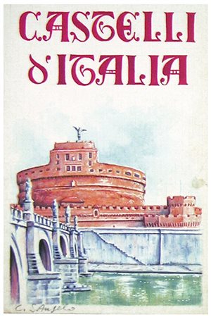 Anonimo CASTEL SANT'ANGELO tempera su cartoncino telato, cm 16x11 titolo...