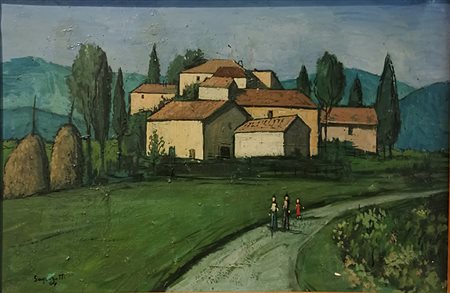 Adolfo Saporetti, Paesaggio, 1964