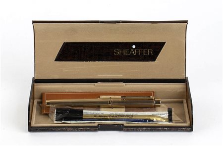 Vintage Sheaffer, penna stilografica Targa 1005 con pennino in oro 14K