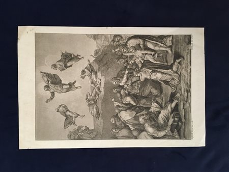 Incisione tratta da "La Trasfigurazione di Cristo" di Raffaello Sanzio