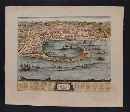 Messina – pianta, 1705