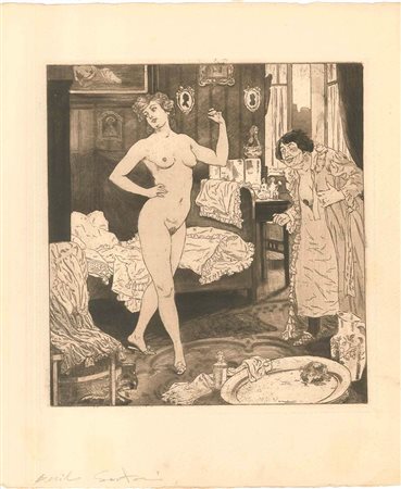 Erotic Scene VI - Illustration, 1907