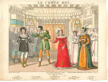 Le Comte Ory, 1828 circa