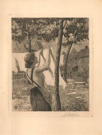 Lavanderia pensile donna, 1904