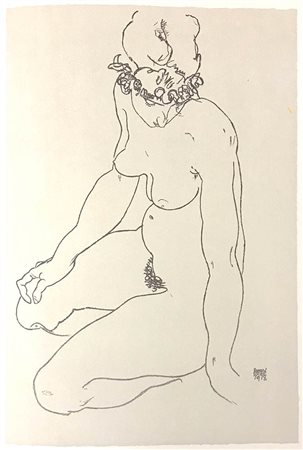 Kneeling Female Nude, Turning to the Right, 2007