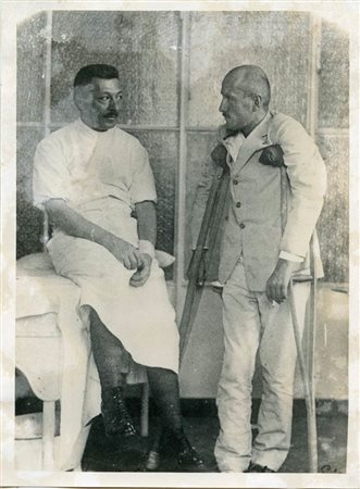 Mussolini in ospedale militare, 1916 