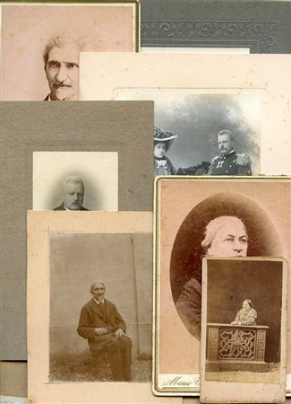 Lotto di undici ritratti della famiglia del generale Italo Gariboldi