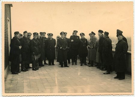 Ritratto di gruppo con personaggi fascisti, 1935 circa