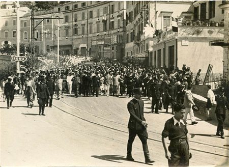 Visita di Badoglio a Frosinone 1940 circa