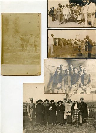 Lotto di cinque fotografie della Prima Guerra Mondiale