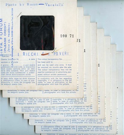 I Ricchi e i Poveri, lotto di quattordici diapositive a colori, 1971