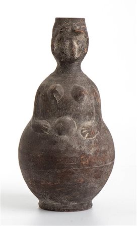 Roman African Flask in the Shape of a Women, 4th - 6th century AD; height cm 23,5