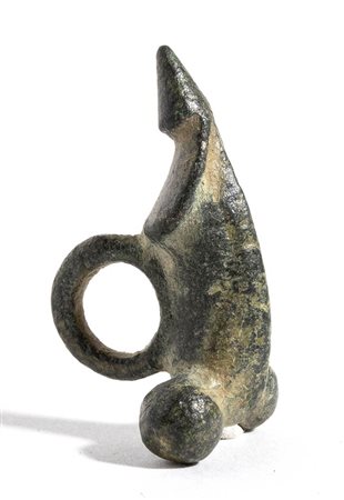 Roman Bronze Phallic Amulet, 1st - 2nd century AD; length cm 3,7