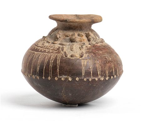 Olla with Stylized Face, Costa Rica, Guanacaste - Nicoya Cultures, Period IV, ca. 4th century AD