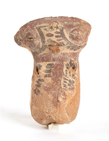 Terracotta Antropomorphic Statuette, Costa Rica, Guanacaste - Nicoya Cultures, 7th - 12th century; height cm 10