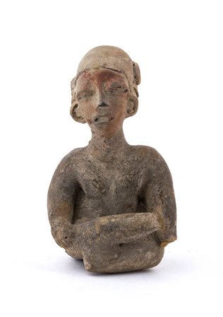 Terracotta female statuette, Ecuador, Chorrera Culture, ca. 7th - 5th century BC; height cm 7,3