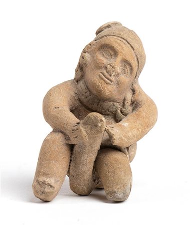 Terracotta Phallic Statuette, Ecuador, Jama-Coaque Culture, ca. 6th - 12th century AD; height cm 6,5