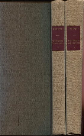 BEUQUE  E. -  Dictionnaire des POICONS officiels francaise & entrante, anciens & modernes de leur creation ( XIV siecle ) a nos jours.  Platine, Or & Argent