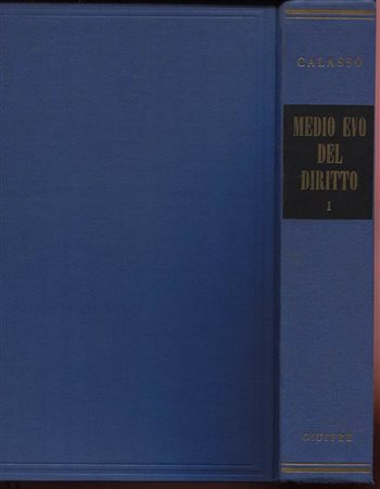 CALASSO  F. -  Medio Evo del diritto.  Milano, 1954.  Pp. 663.  Ril. ed. buono stato.<br>