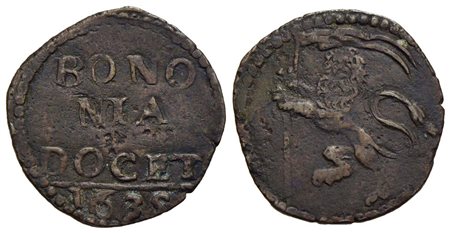 BOLOGNA - Urbano VIII (1623-1644) - Quattrino - 1635 - CU R<br>BB/qBB