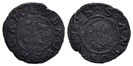 CAMERINO - Governo Popolare (1434-1444) - Piccolo - Croce gigliata - R/ Testa barbuta - (CU g. 0,5) 