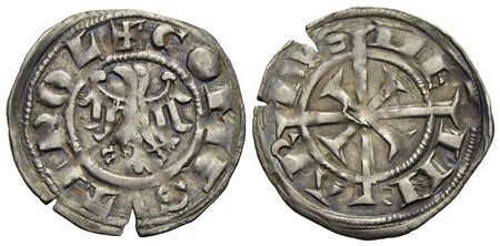 MERANO - Mainardo II (1271-1295) - Grosso tirolino - Croce tirolina - R/ Aquila a s. - (AG g. 1,56) 