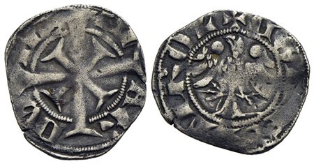 MERANO - Mainardo II (1271-1295) - Grosso tirolino - Croce tirolina - R/ Aquila a s. - (AG g. 1,48) 