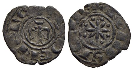 MESSINA - Federico II (1197-1250) - Denaro - (1214) - Piccola aquila - R/ Stella a 6 raggi - (MI g. 