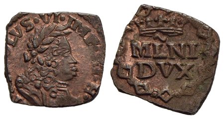 MILANO - Carlo III d'Asburgo (1706-1740) - Quattrino - CU Rame rosso<br>FDC