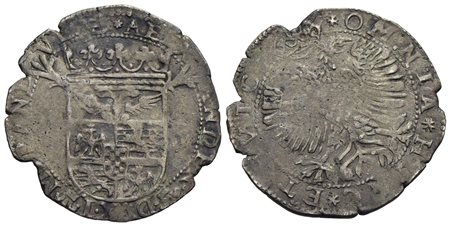 MIRANDOLA - Alessandro I Pico (1602-1637) - Fiorino - Stemma coronato - R/ Aquila bicipite ad ali sp