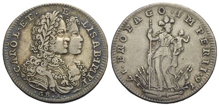 NAPOLI - Carlo VI d'Asburgo (1707-1734) - Tarì - 1716 - AG R P.R. 17; MIR 325<br>bel BB