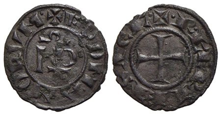 PALERMO - Federico II (1197-1250) - Mezzo denaro - I P nel campo - R/ Croce patente - (MI g. 0,72) R