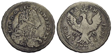 PALERMO - Carlo di Borbone (1734-1759) - 2 Tarì - 1737 - AG NC Spahr 128/130; Mont. 191/193 Con cart