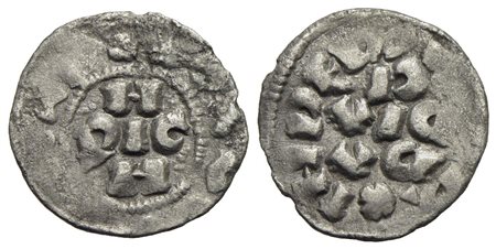 PAVIA - Enrico III di Franconia (1056-1106) - Denaro - (AG g. 0,93) CNI 1/14; MIR 837<br>BB+