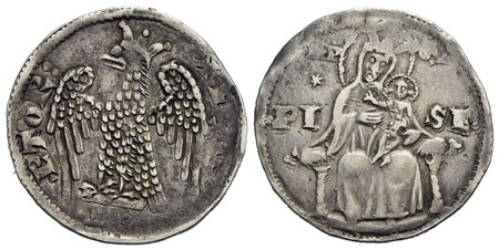 PISA - Repubblica (a nome di Federico I, 1150-1312) - Grosso da 2 soldi - (1269-1270) - Aquila coron