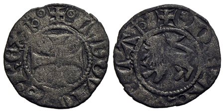 ROMA - Senato Romano (Sec. XIII-XIV) - Cinquina - Croce patente - R/ Leone a s. - (MI g. 1,02) R Mun