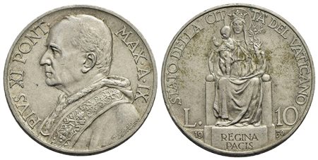 ROMA - Pio XI (1922-1939) - 10 Lire - 1930 - AG Pag. 623; Mont. 432<br>qFDC