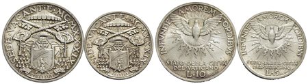 ROMA - Sede Vacante (1939) - 10 e 5 Lire - 1939 - AG Mont. 505 e 506 Tacchettina al bordo del 10 L. 