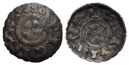 VENEZIA - Enrico Dandolo (1192-1205) - Denaro scodellato - (AG g. 0,33) Pao. 2; M.Ve. 18<br>BB