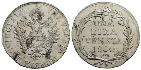 VENEZIA - Francesco II d'Asburgo - Lorena (1797-1805) - Lira - 1800 - MI NC Mont. 10<br>qFDC