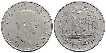 Vittorio Emanuele III (1900-1943) - 2 Lire - 1942 XX Impero - Ac RR Pag. 761; Mont. 186 Minima ossid