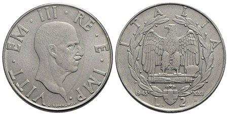 Vittorio Emanuele III (1900-1943) - 2 Lire - 1943 XXI Impero - Ac R Pag. 762; Mont. 187 Segnettini<b