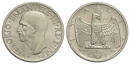 Vittorio Emanuele III (1900-1943) - Lira - 1936 XIV Impero - NI R Pag. 789; Mont. 218<br>FDC